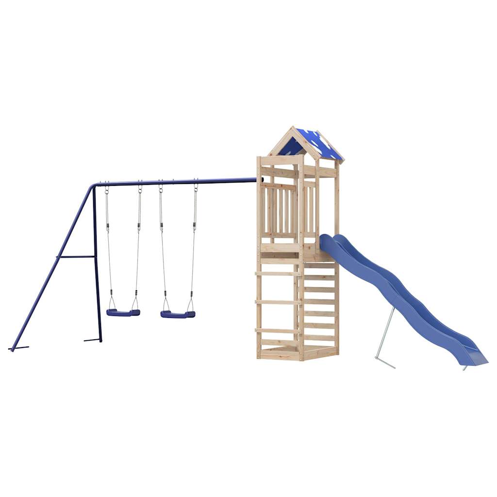 vidaXL Outdoor Playset Solid Wood Pine 4