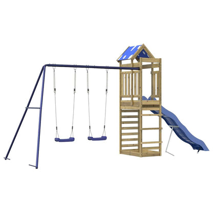 Outdoor Playset Solid Wood Pine Solid impregnated wood
