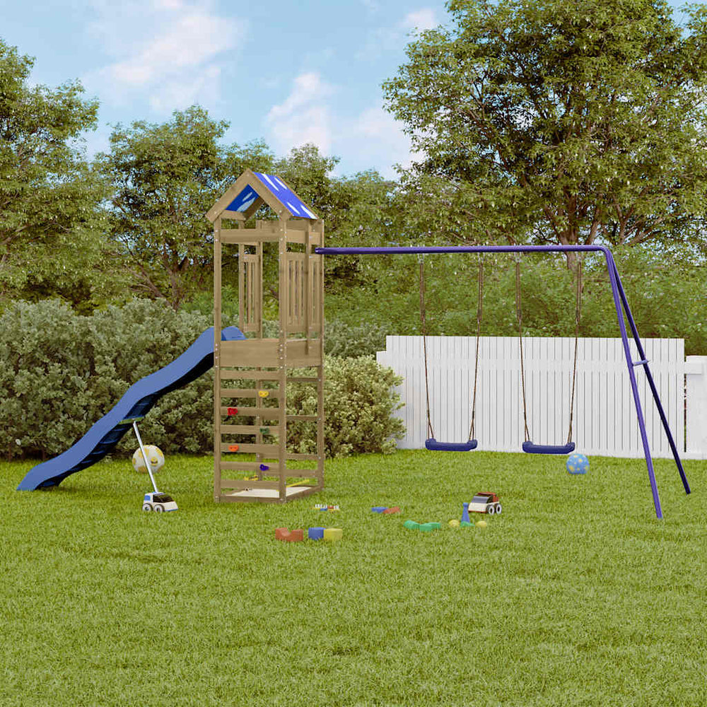 vidaXL Outdoor Playset Solid Wood Pine