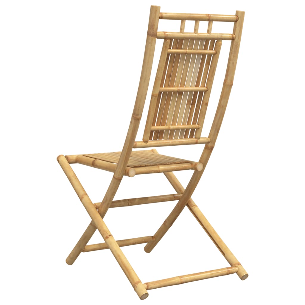 vidaXL Folding Chairs 8 pcs 46x66x99 cm Bamboo 6