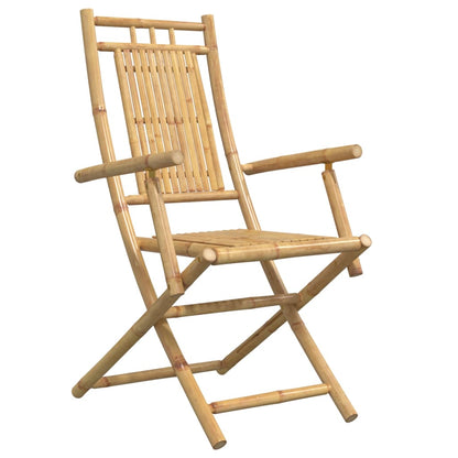 vidaXL Folding Chairs 6 pcs 53x66x99 cm Bamboo 3