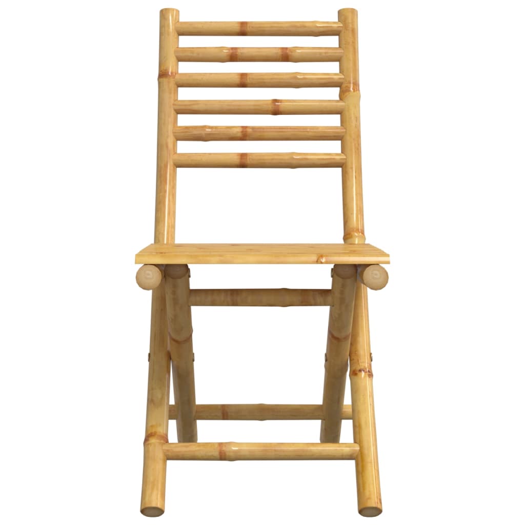 vidaXL Folding Chairs 8 pcs 43x54x88 cm Bamboo 5