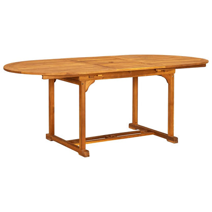 vidaXL 7 Piece Garden Dining Set Solid Wood Acacia and Textilene 3