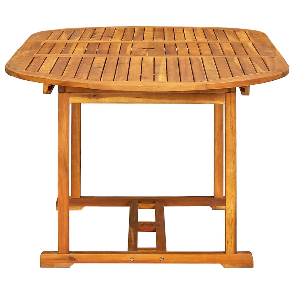 vidaXL 7 Piece Garden Dining Set Solid Wood Acacia and Textilene 6