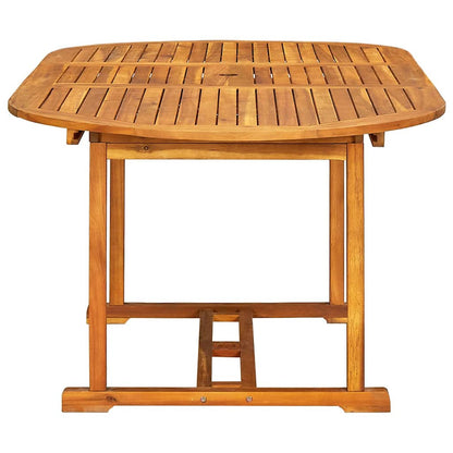 vidaXL 7 Piece Garden Dining Set Solid Wood Acacia and Textilene 6