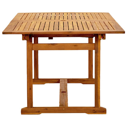 vidaXL 5 Piece Garden Dining Set Solid Wood Acacia and Textilene 6