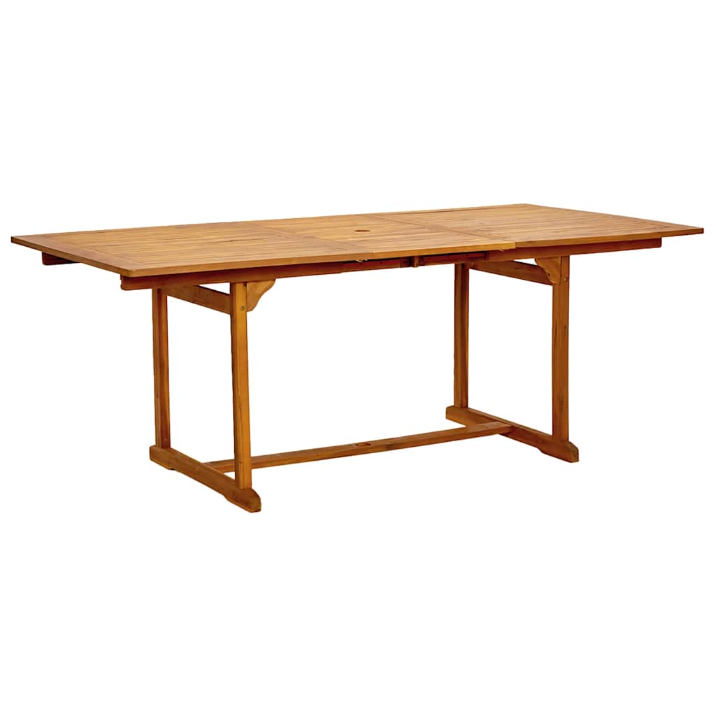 vidaXL 5 Piece Garden Dining Set Solid Wood Acacia and Textilene 3