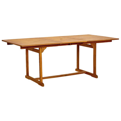 vidaXL 5 Piece Garden Dining Set Solid Wood Acacia and Textilene 3