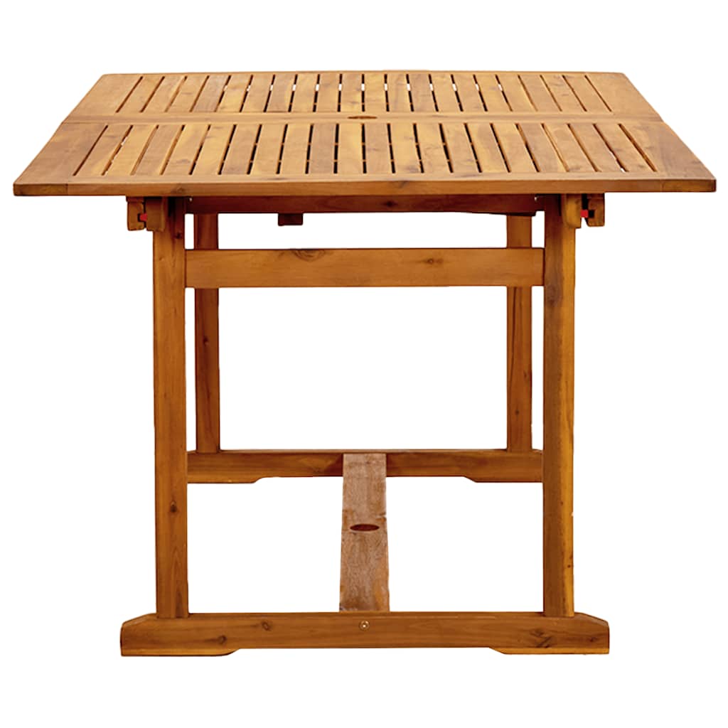 vidaXL 5 Piece Garden Dining Set Solid Wood Acacia and Textilene 5