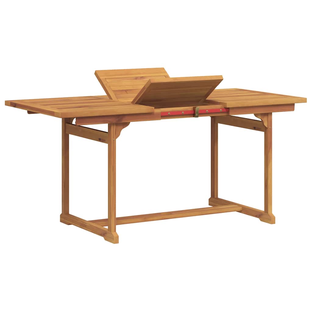 vidaXL 7 Piece Garden Dining Set Solid Wood Acacia and Textilene 4