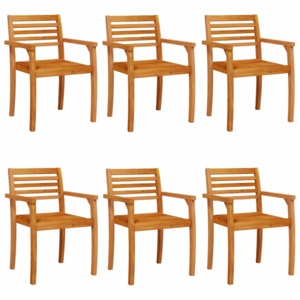 Garden Chairs 59x55x85 cm Solid Wood Acacia 6