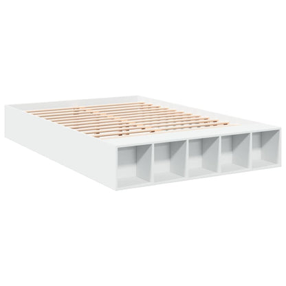 Bed Frame without Mattress 150x200 cm White