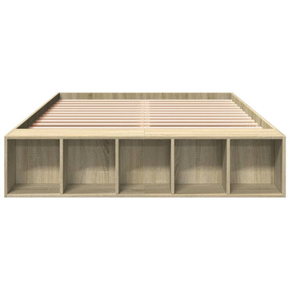 Bed Frame without Mattress 120x200 cm Sonoma oak