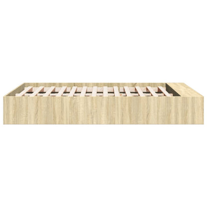 Bed Frame without Mattress 120x200 cm Sonoma oak