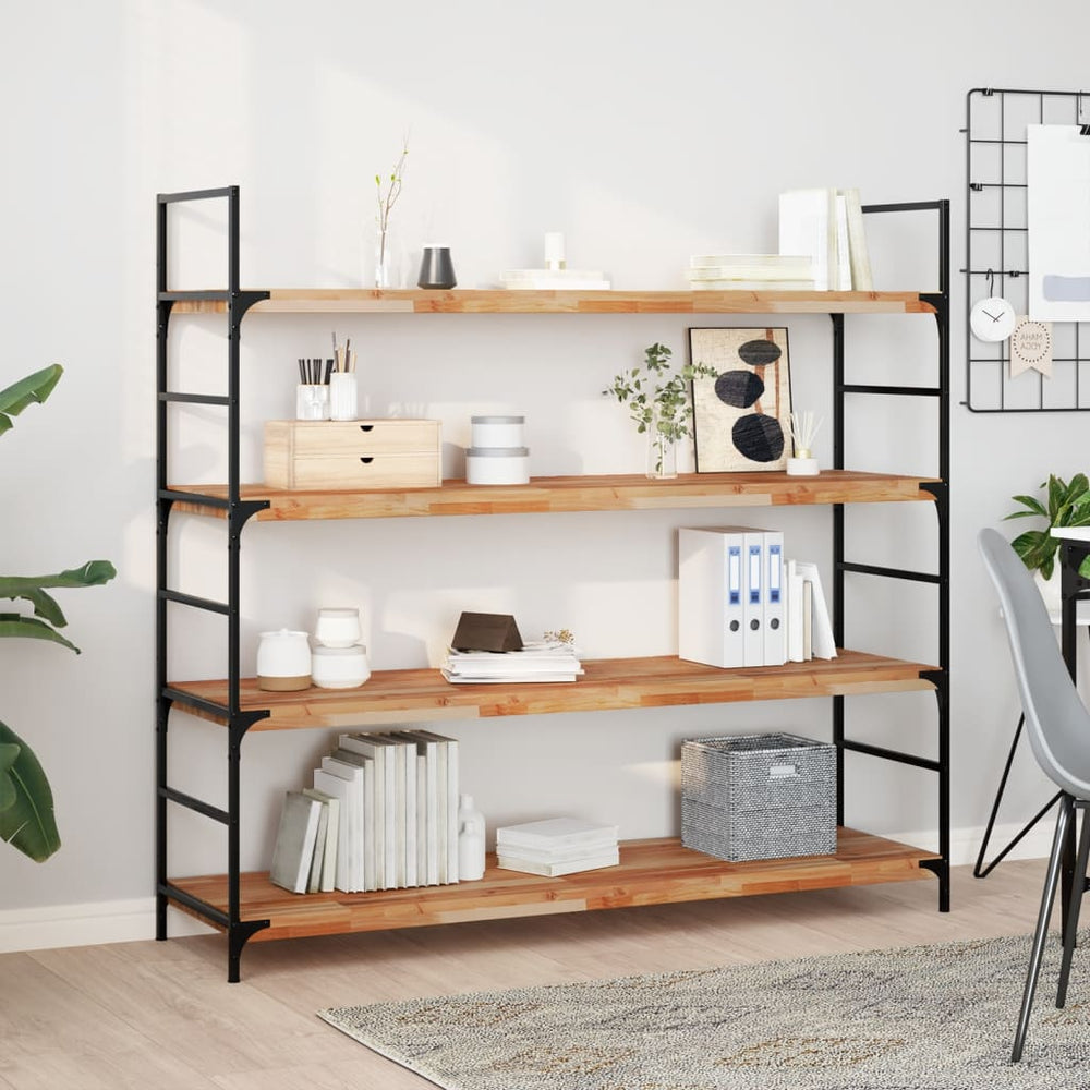 vidaXL Floating Shelves Oil Finished Height 4 cm Depth 40 cm