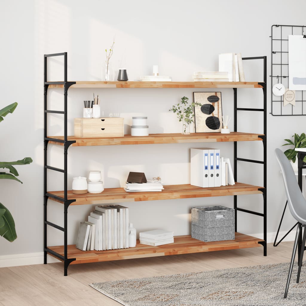 vidaXL Floating Shelves Oil Finished Height 4 cm Depth 40 cm