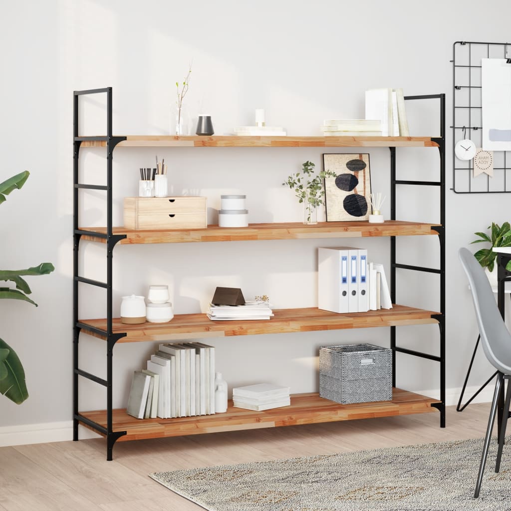 vidaXL Floating Shelves 4 pcs 160x40x4 cm Oil Finished Solid Wood Acacia 1