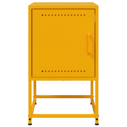 Bedside Cabinet 36x39x60,5 cm Steel Yellow 2
