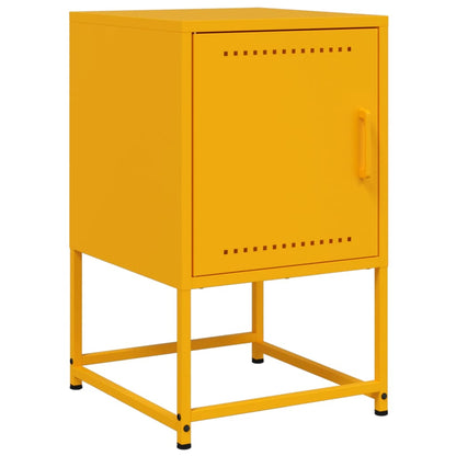 Bedside Cabinet 36x39x60,5 cm Steel Yellow 2
