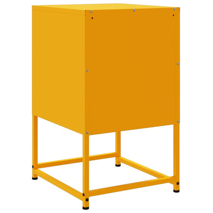 Bedside Cabinet 36x39x60,5 cm Steel Yellow 2