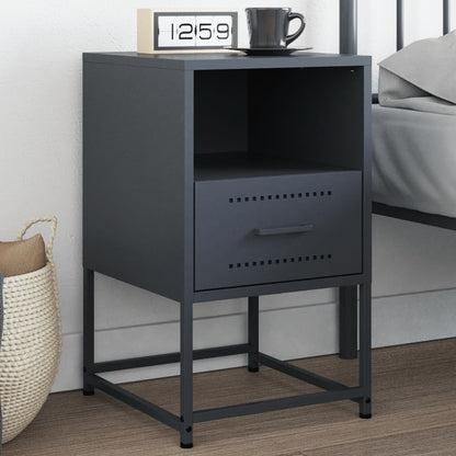 Bedside Cabinet 36x39x60,5 cm Steel Anthracite 1