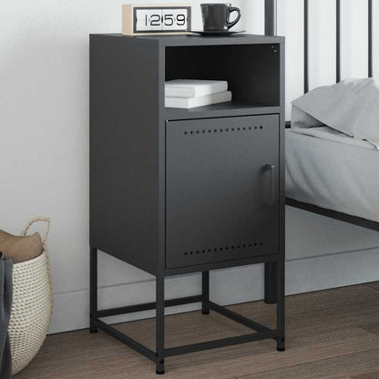 Bedside Cabinet 36x39x78 cm Steel Anthracite 1