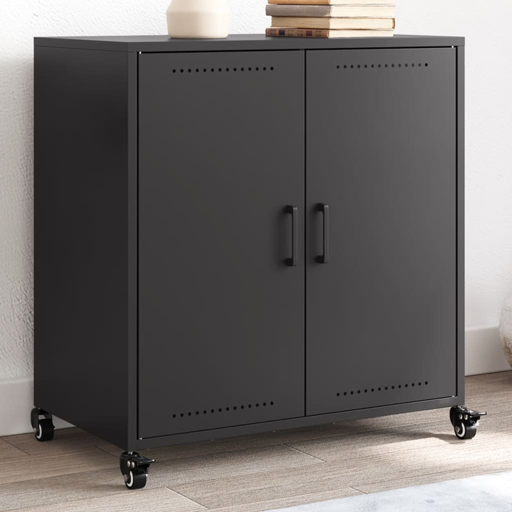 Sideboard 68x39x72 cm Steel Black
