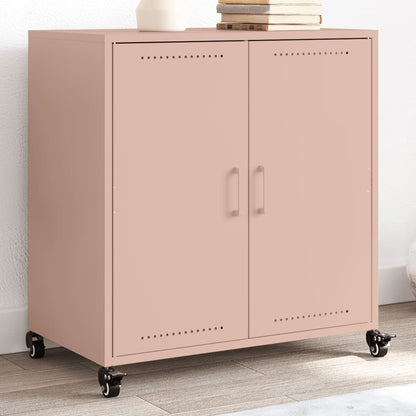 Sideboard 68x39x72 cm Steel Pink