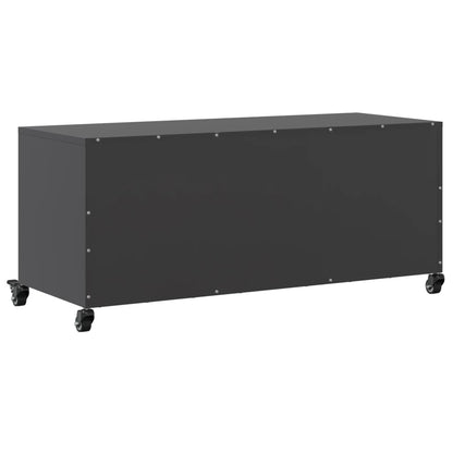 TV Cabinet 100,5x39x43,5 cm Steel Black