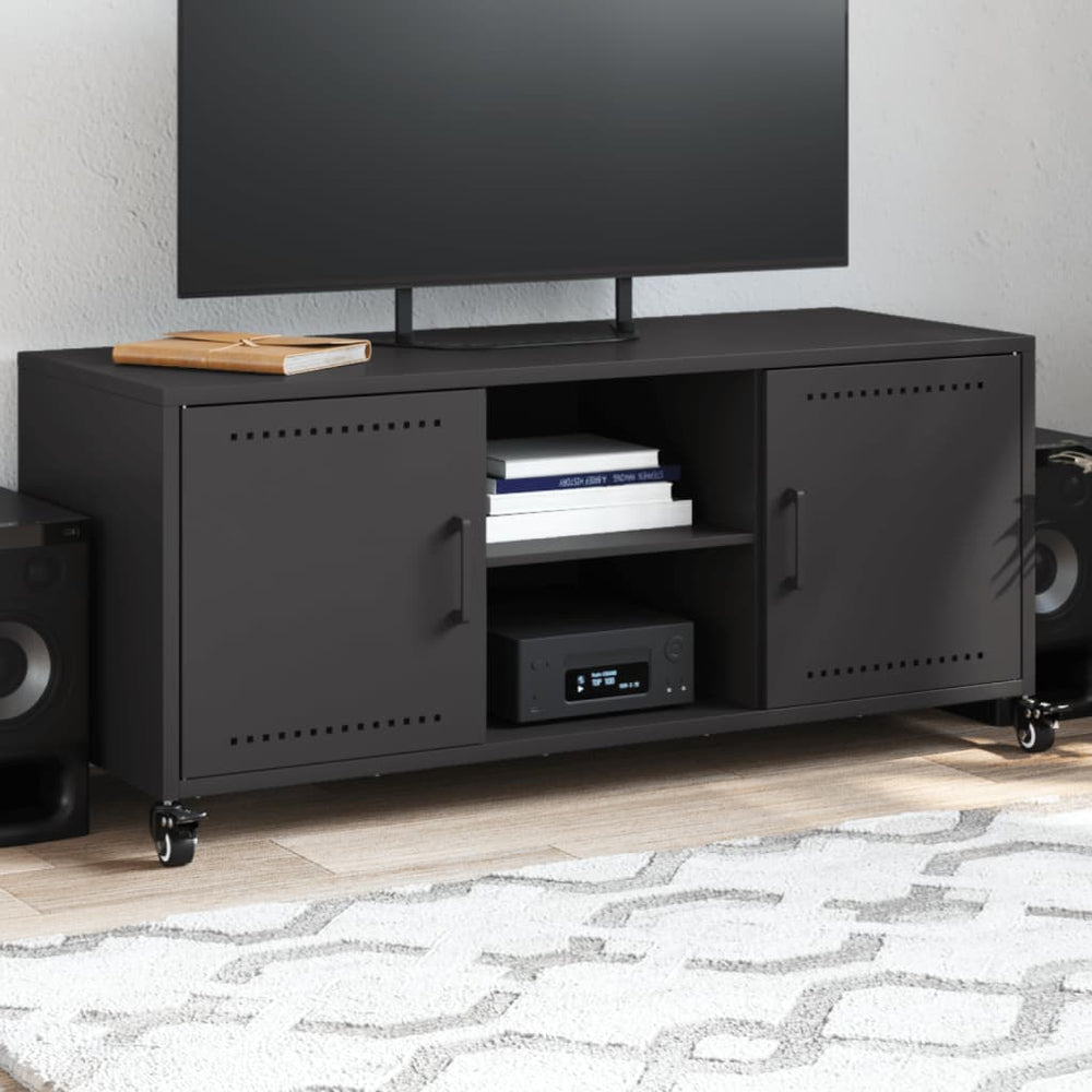 vidaXL TV Cabinet 100.5x39x43.5 cm Steel