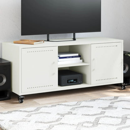 TV Cabinet 100,5x39x43,5 cm Steel White