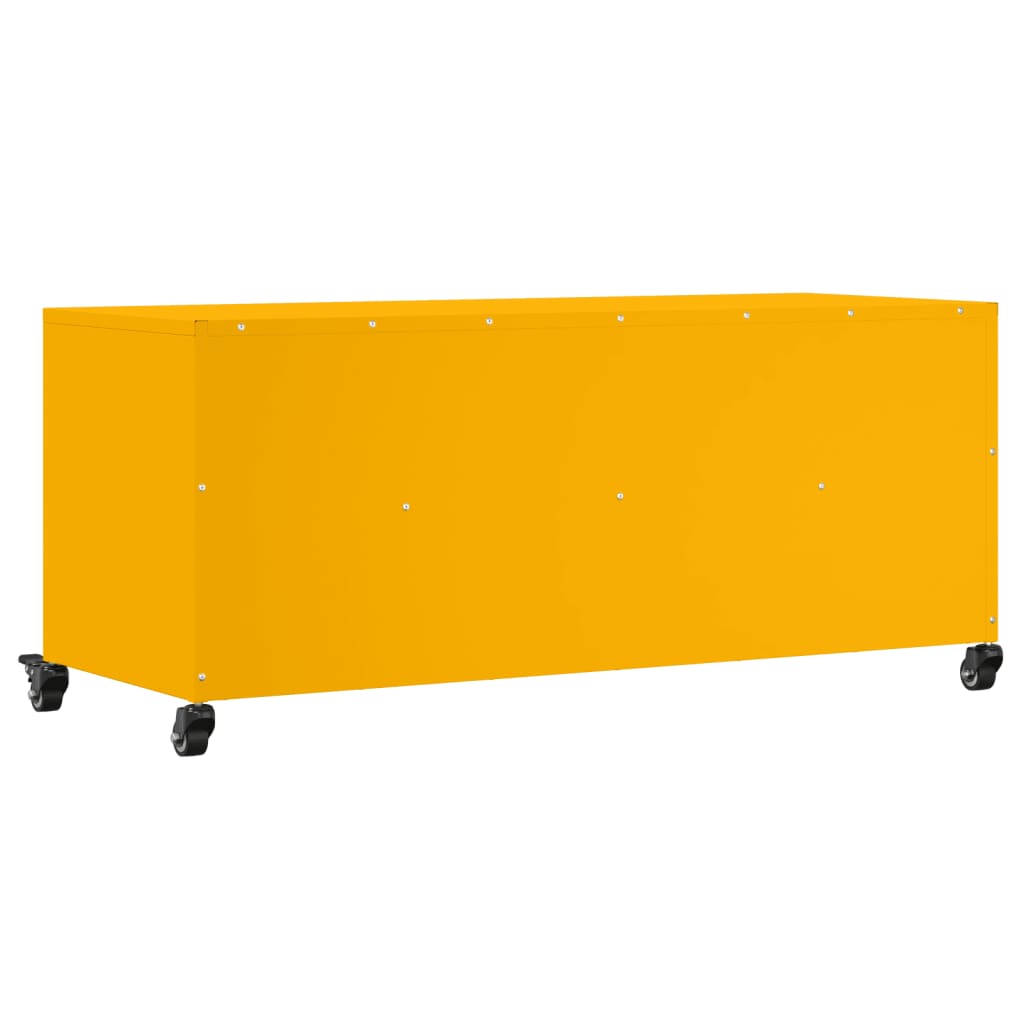 TV Cabinet 100,5x39x43,5 cm Steel Yellow