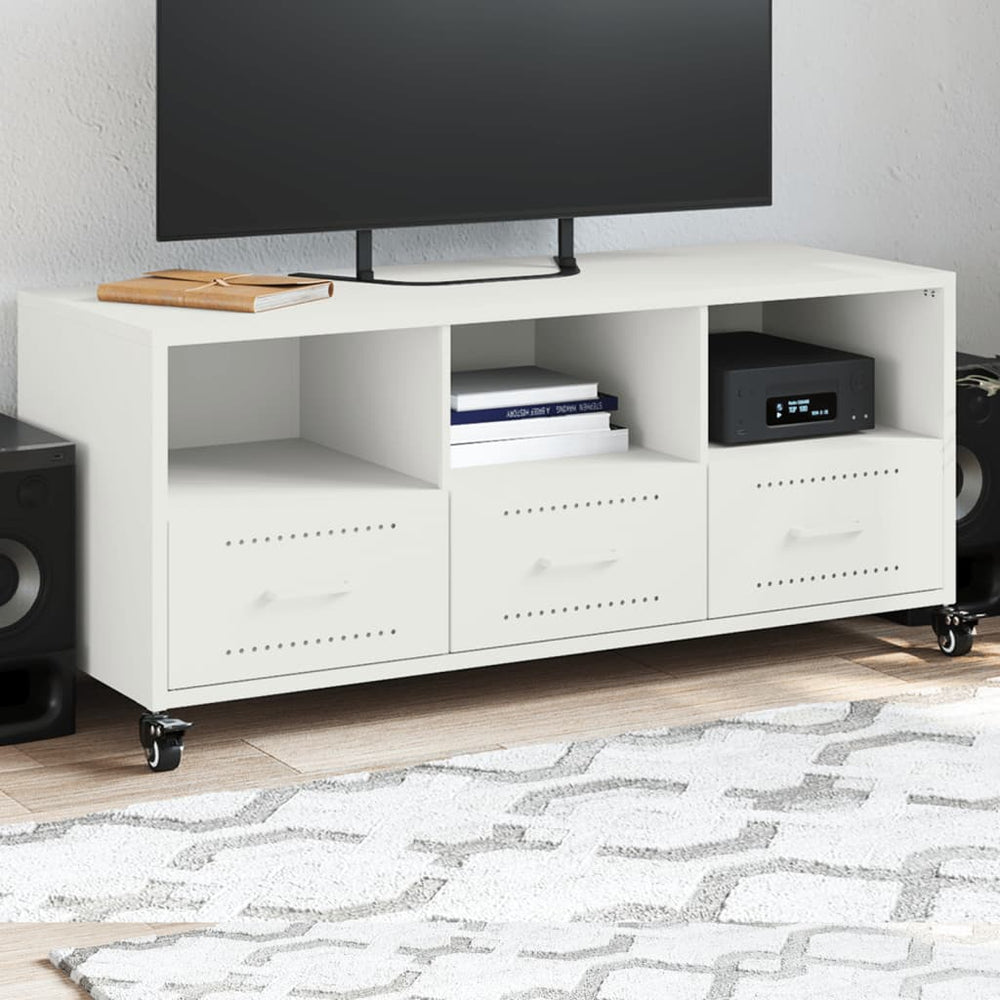vidaXL TV Cabinet 100.5x39x43.5 cm Steel