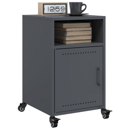 Bedside Cabinets 36x39x59 cm Steel Anthracite