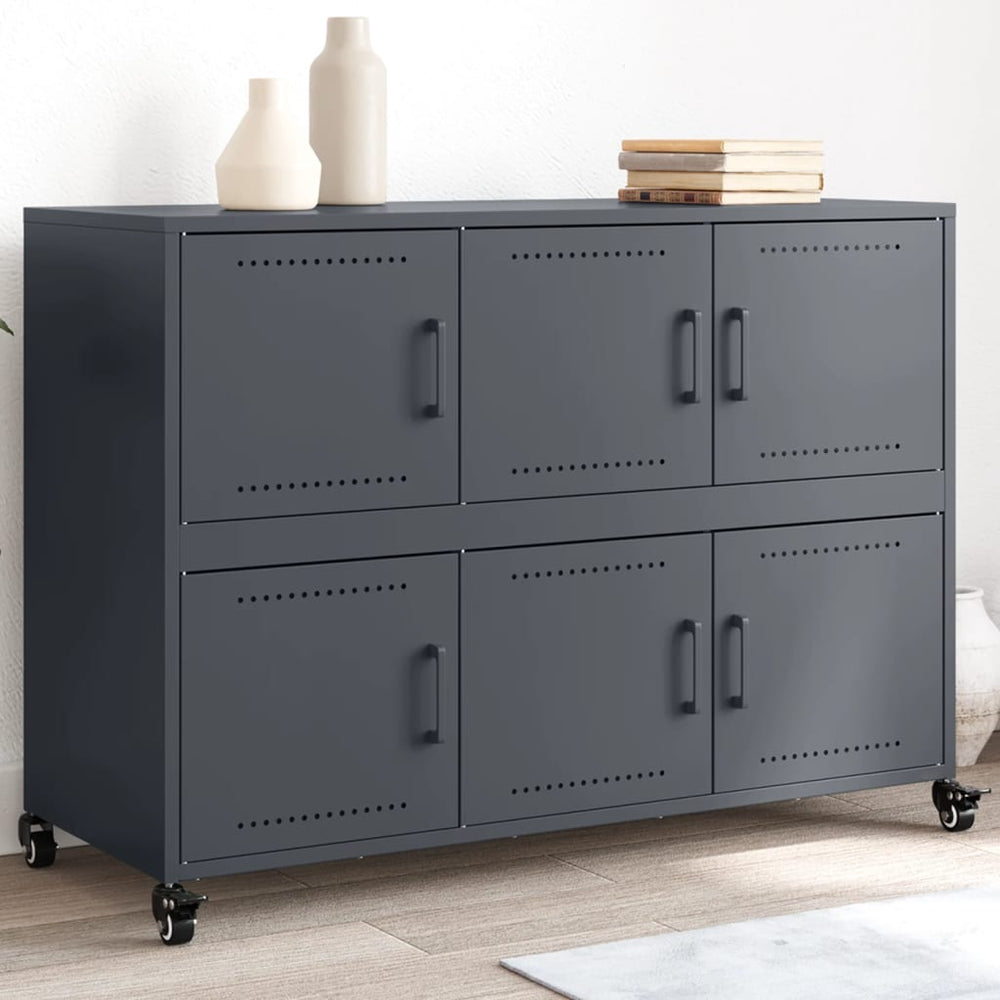 vidaXL Sideboard 100.5x39x72 cm Steel