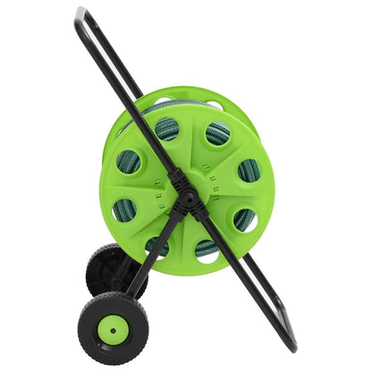 Free Standing Green Hose Reel with 20 m Hose PVC 30 m (0.75'') Hose with a connector & water flow adjustment 60 m