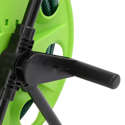 Free Standing Green Hose Reel with 20 m Hose PVC 30 m (0.75'') Hose with a connector & water flow adjustment 60 m