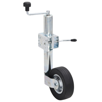 Trailer Jack Wheel 60 mm with 2 Support Tubes and 3 Split Clamps Jockey wheel + clamp