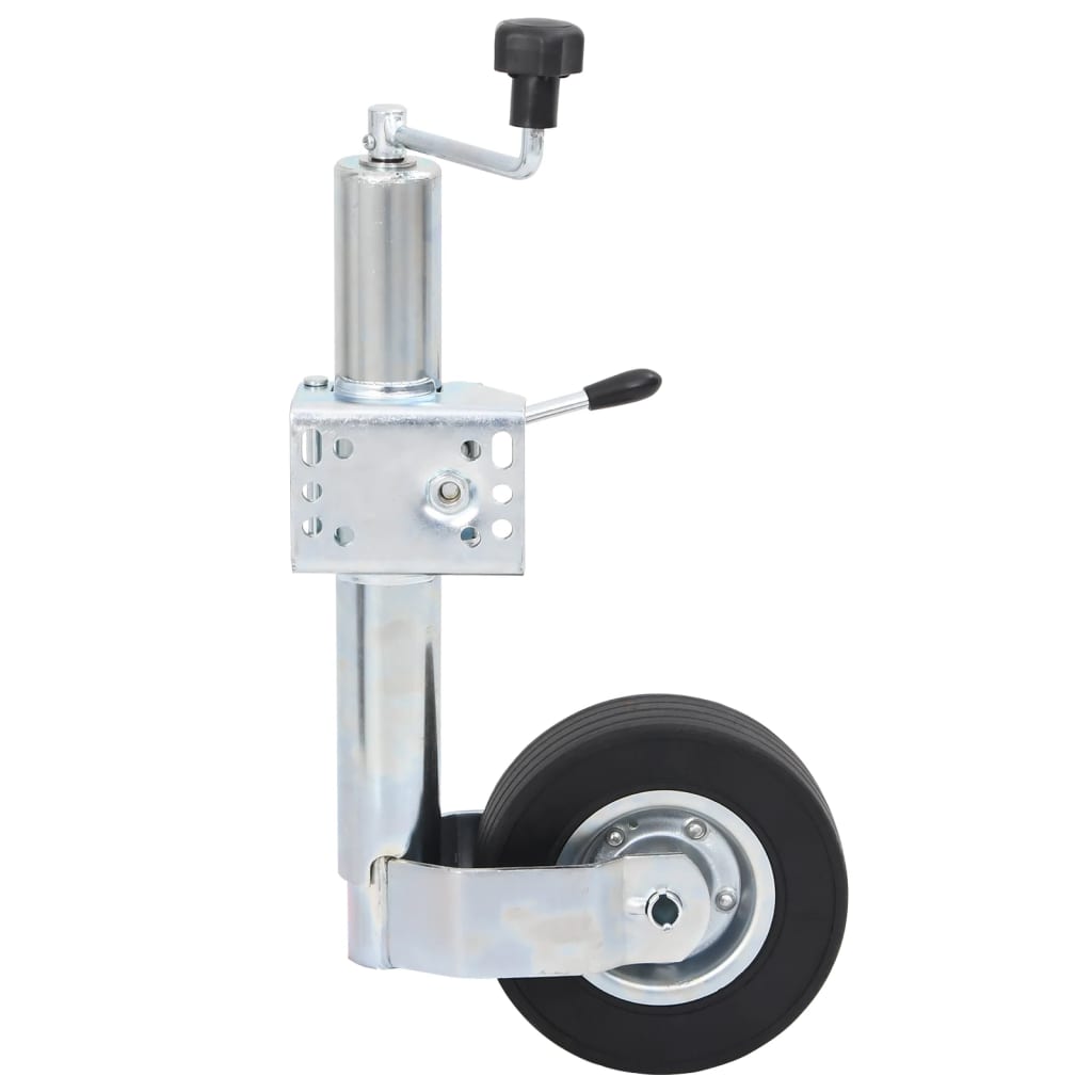 Trailer Jack Wheel 60 mm with 2 Support Tubes and 3 Split Clamps Jockey wheel + clamp