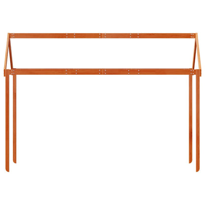 Kids' Bed Roof 207x95.5x159 cm Solid Wood Pine Wax brown 159 cm 95.5 cm
