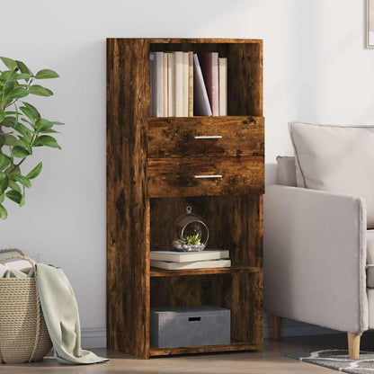 Highboard 50x42,5x124 cm Engineered Wood Smoked oak