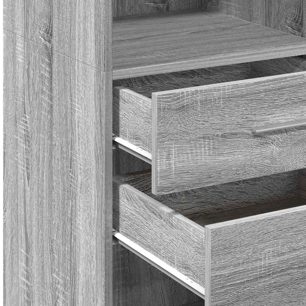 Highboard 50x42,5x124 cm Engineered Wood Grey sonoma