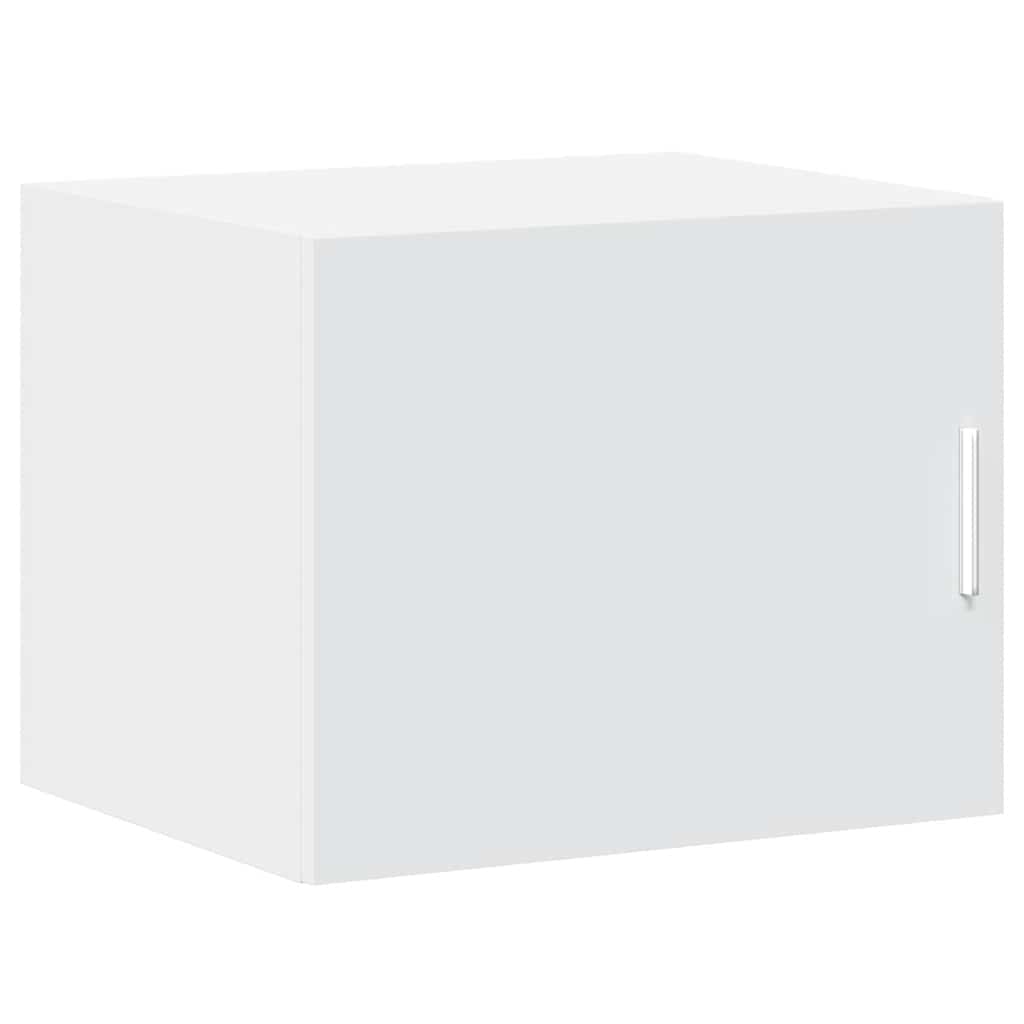 Slim Storage Cabinet 50x42.5x225 cm Engineered Wood 6 Shelves White
