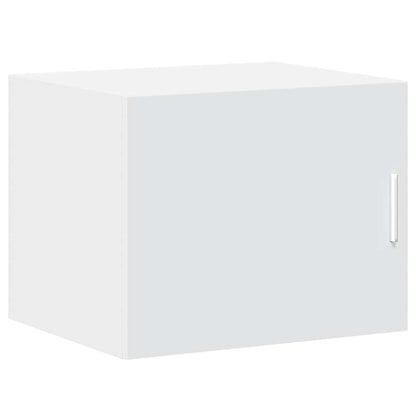 Slim Storage Cabinet 50x42.5x225 cm Engineered Wood 6 Shelves White