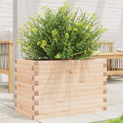 Garden Planter 50x50x45.5 cm Solid Wood Pine Open Bottom Natural Pine 70 cm 40 cm