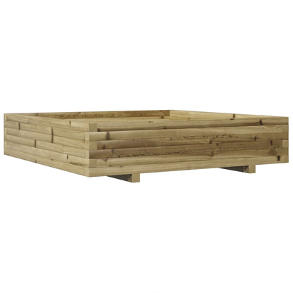 Garden Planter 40x40x26.5 cm Impregnated Wood Pine with Legs Natural Impregnated 110 cm 110 cm