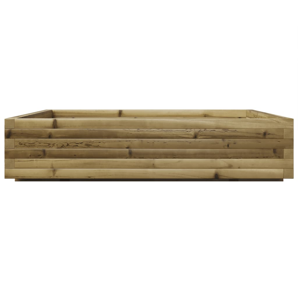 Garden Planter 40x40x26.5 cm Impregnated Wood Pine with Legs Natural Impregnated 110 cm 110 cm