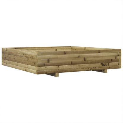 Garden Planter 40x40x26.5 cm Impregnated Wood Pine with Legs Natural Impregnated 110 cm 110 cm
