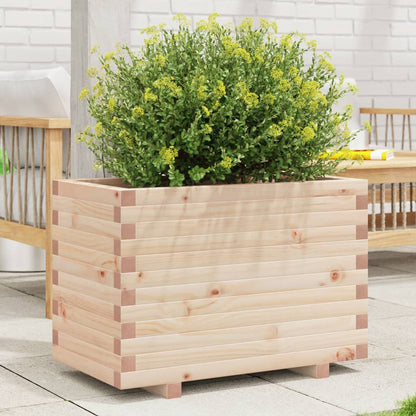 Garden Planter 70x40x49.5 cm Solid Wood Pine with Legs Natural pine 70 cm