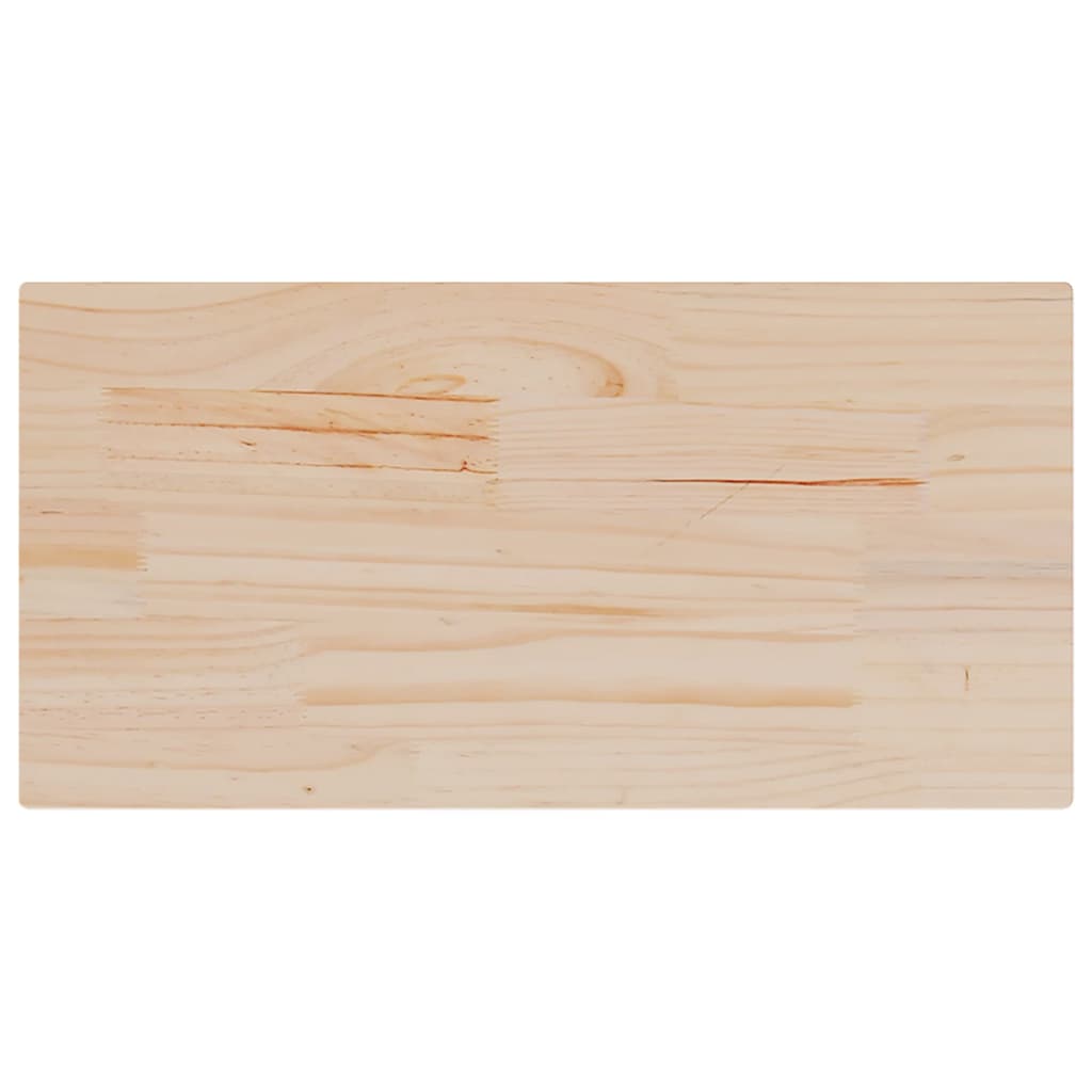 Table Tops Rectangular Solid Wood Pine Height 2.5 cm 90 cm 45 cm
